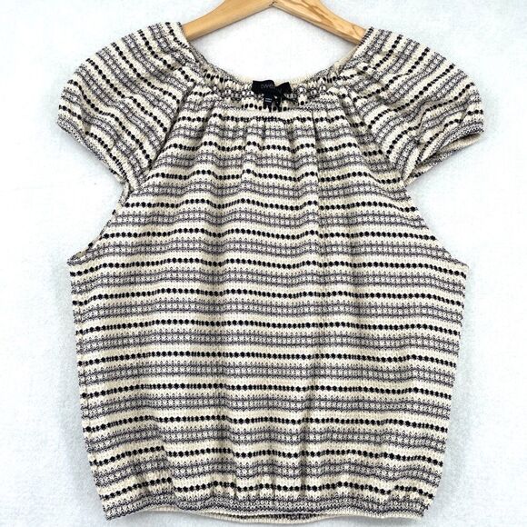 Twenty Anthropologie Elastic Waist Top NWT L - Picture 1 of 10